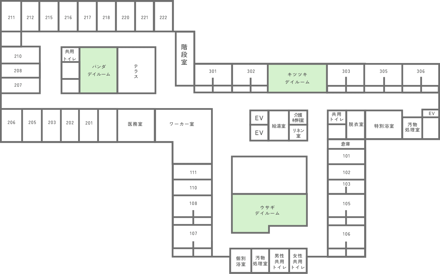 館内案内図（２階）